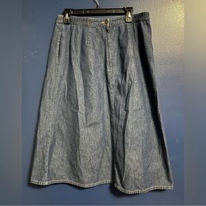 Allison Daley Petite Denim Skirt